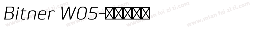 Bitner W05字体转换